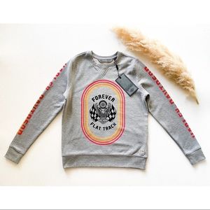 Harley-Davidson Garage - Forever Flat Track Retro Checkered Flag Sweatshirt